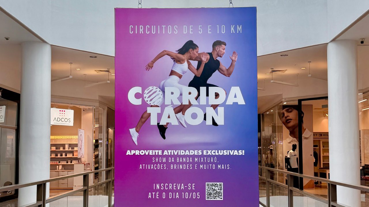 Corrida Tá On do Shopping Palladium promete fim de semana de esporte, inspiração e celebração em Ponta Grossa