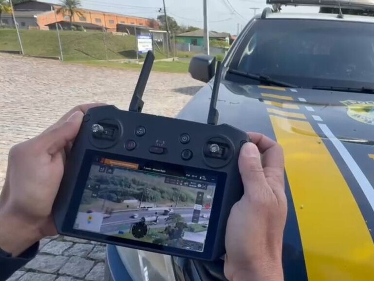PRF usa drones para flagrar infrações e motoristas apressadinhos na BR-369 em Cascavel