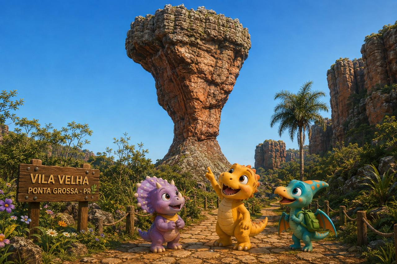 Pontagrossauros Kids é lançado e transforma símbolo de Ponta Grossa em universo infantil