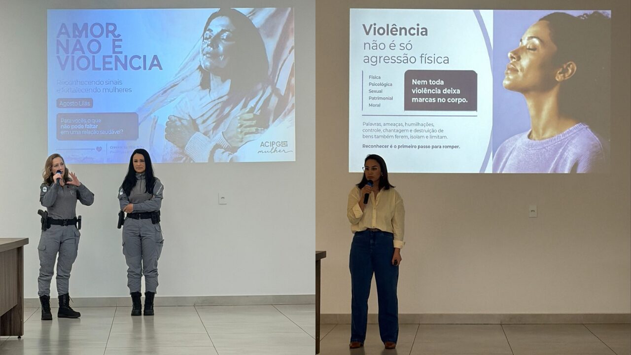 ACIPG Mulher promove encontro sobre violência contra a mulher em alusão ao Agosto Lilás