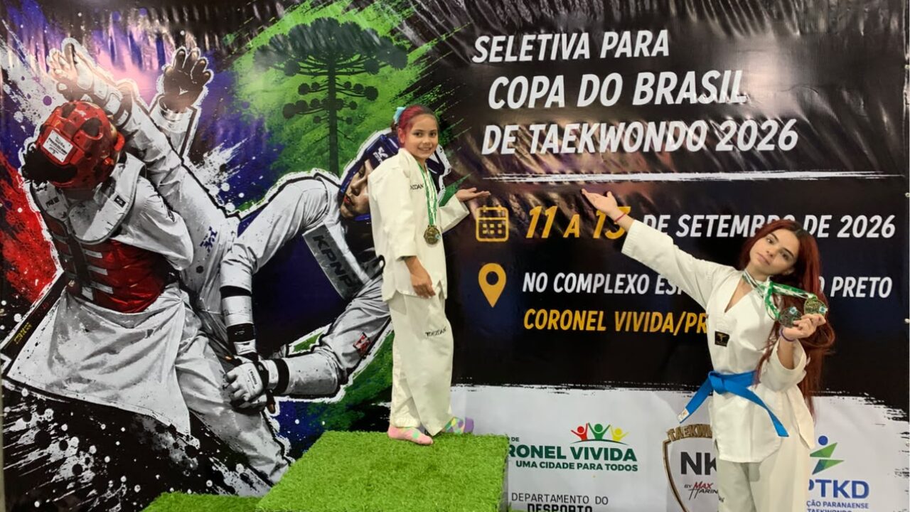 Irmãs de Ponta Grossa conquistam ouro novamente e garantem vaga na Copa do Brasil de Taekwondo