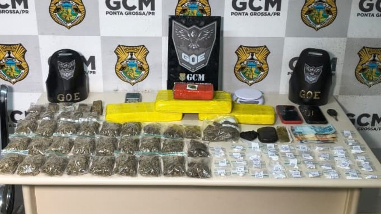 GOE apreende cerca de 4,5 kg de drogas durante abordagem no Contorno
