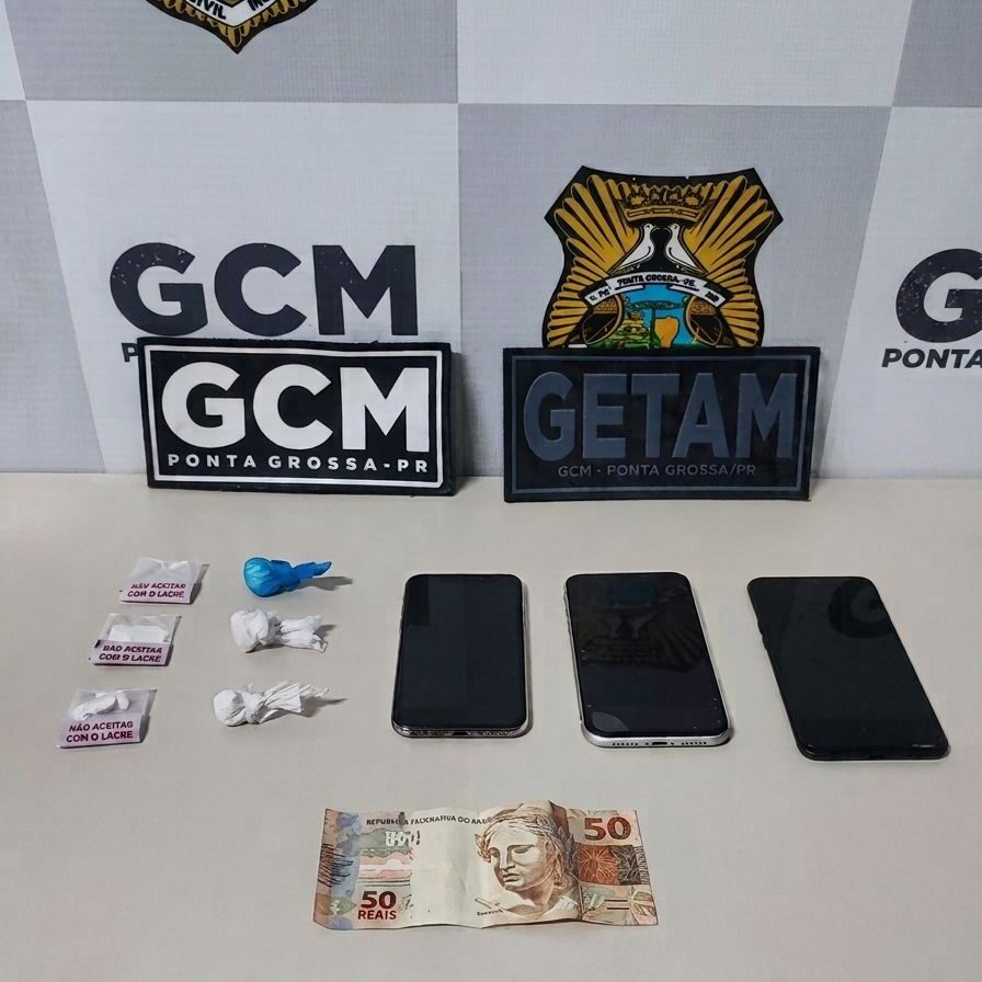 Falsa denúncia de invasão leva Guarda Municipal a prender entregador de drogas